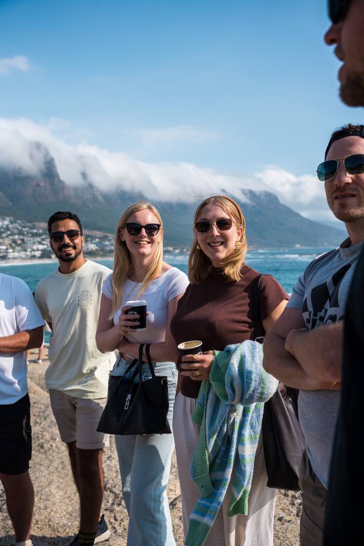 BSD team on the Cape Town coastline